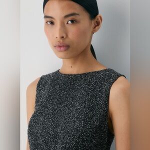 LANA LEE | Canada Vintage Black Sparkle Sleeveless Top